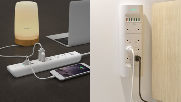 Aukey Power Strip 8-Outlet/6-USB/Quick Charge 3.0 | $29 | Amazon | Promo code AUKPAS13Aukey Power Strip 4-Outlet/4-USB | $16 | Amazon